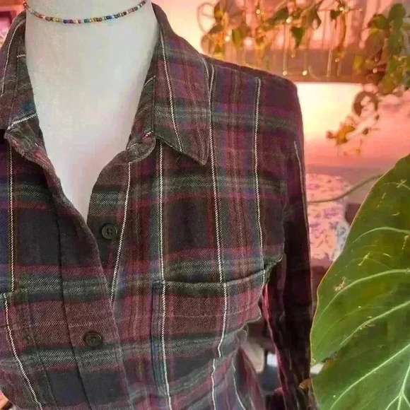 VANS l Fall flannel l SIZE MEDIUM l fall gorpcore granola girl cowgirl l - Picture 7 of 8